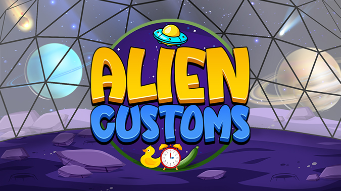Alien Customs voice controlled game cover